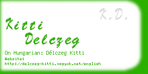 kitti delczeg business card